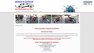 Homepage von Bernd's Garage, Bernd Drischmann