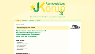 Homepage von Raumgestaltung Korup in Berlin