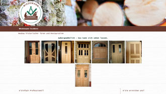 Homepage von Wiedemann Tischlerei in Osterfeld