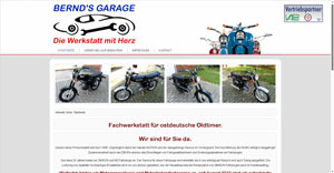 Hier geht es zur Homepage von Bernd's Garage.